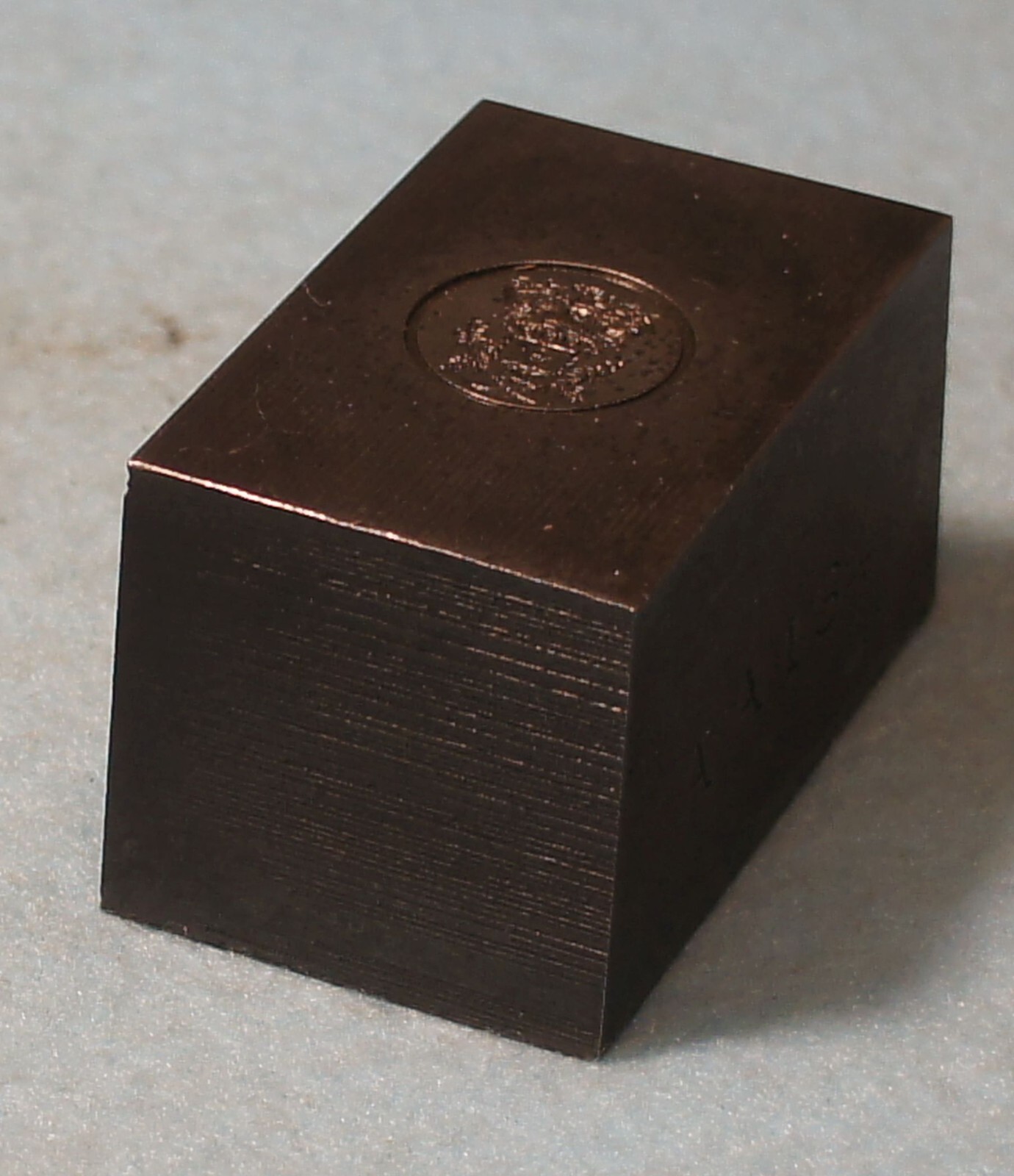 1959 JOHN HANCOCK FAMILY CREST * STEEL STAMPING DIE Robbins RY140 Orig Cost $215