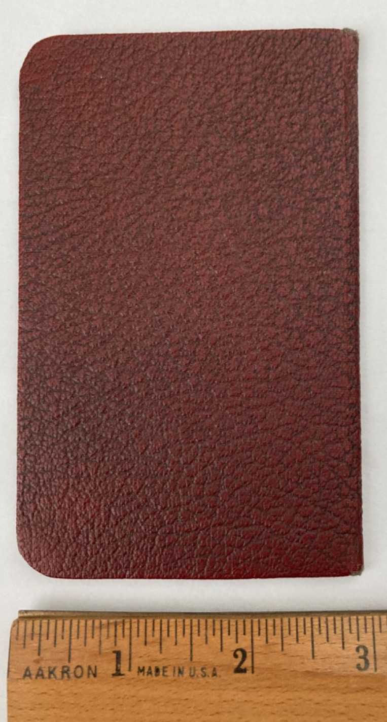 2 First National Bank Account Passbooks Dubuque, Iowa Red Leather 1948-1953