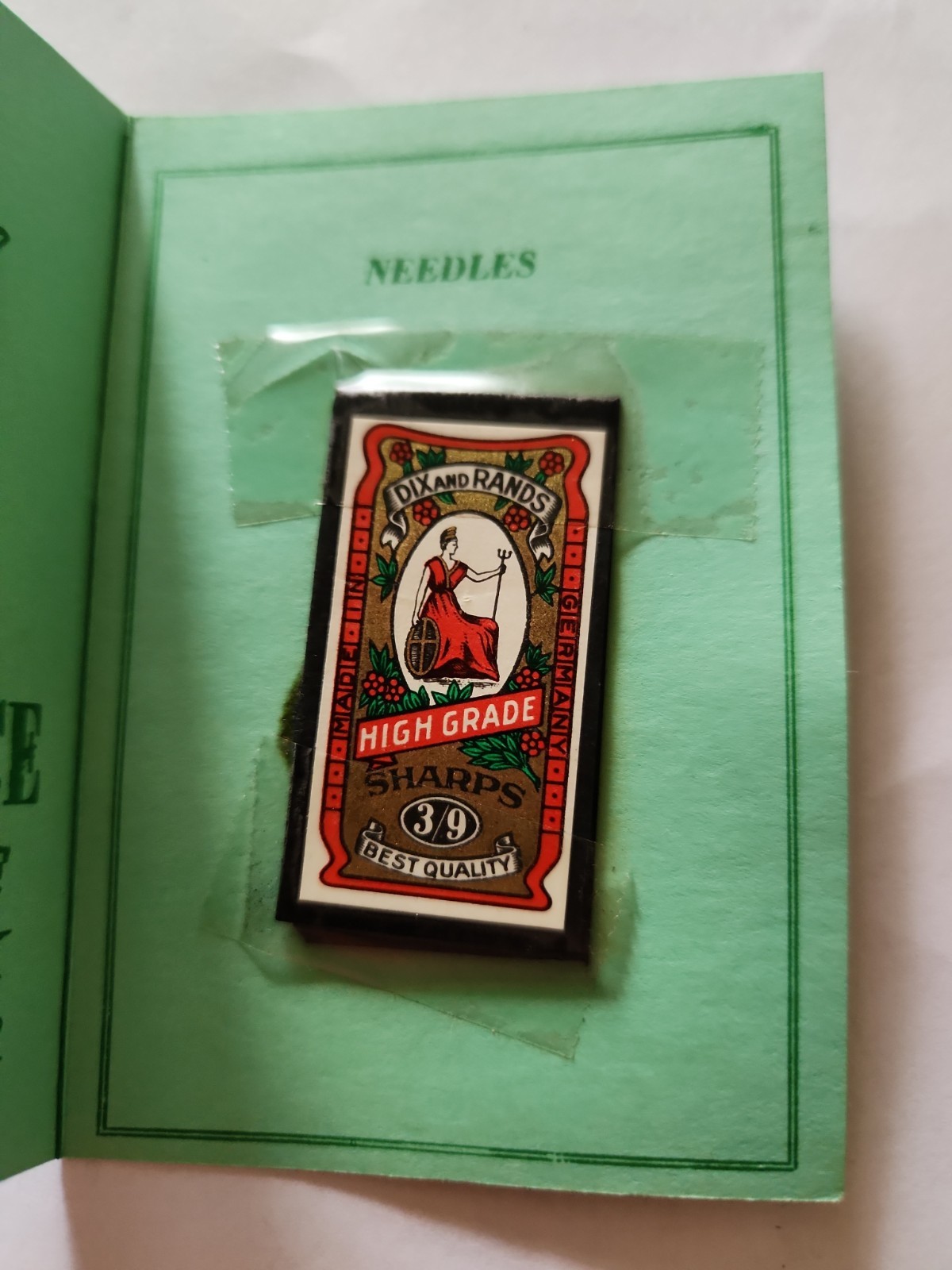 Vintage Rain And Hail Insurance Bureau Advertising Sewing Needle Book Crop Farms
