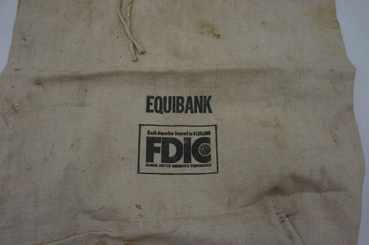 Equibank Canvas Bank Bag