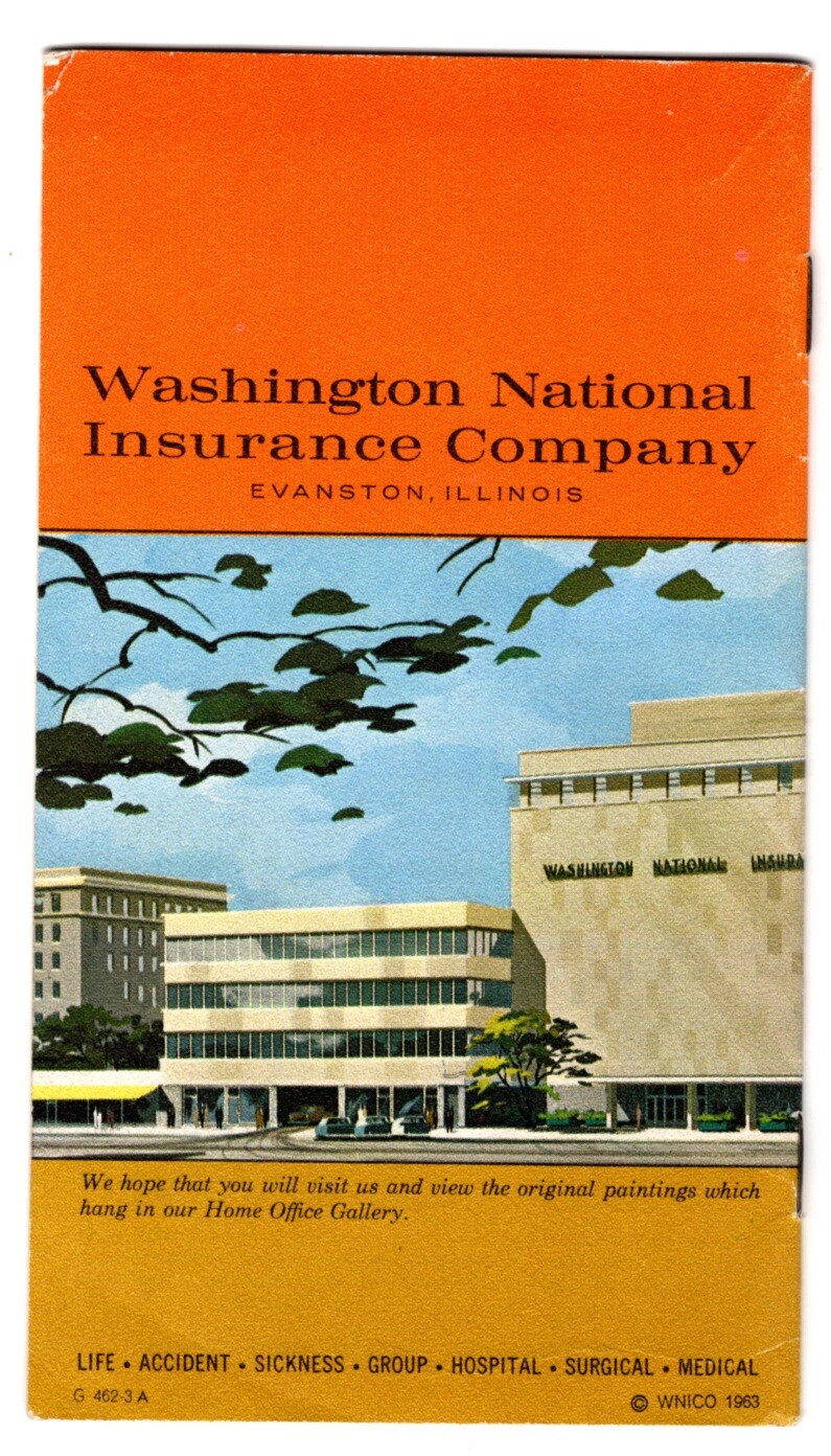 Washington National Ins. Co – George Washington Illustrated Adv. Booklet 1963