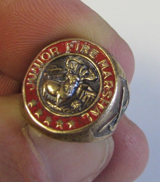 ORIGINAL – JUNIOR FIRE MARSHAL – HARTFORD FIRE INSURANCE – BRASS RING