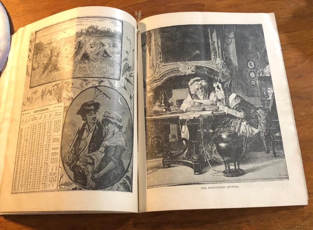 1884 Illustrated The HOME ALMANAC Home Insurance Company of Cincinnati