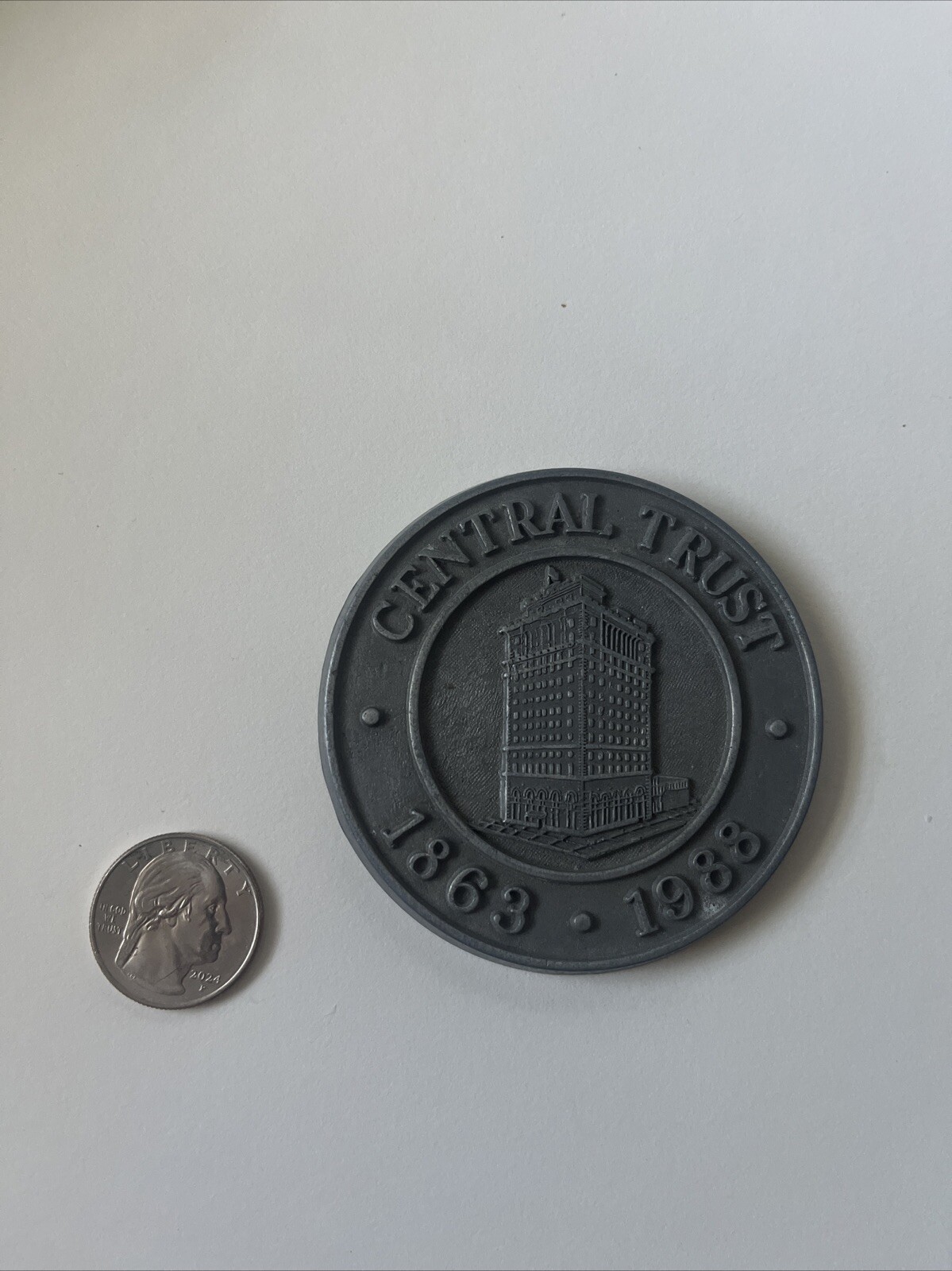 1963-1988 25 Year Central Bank Commemorative Paperweight