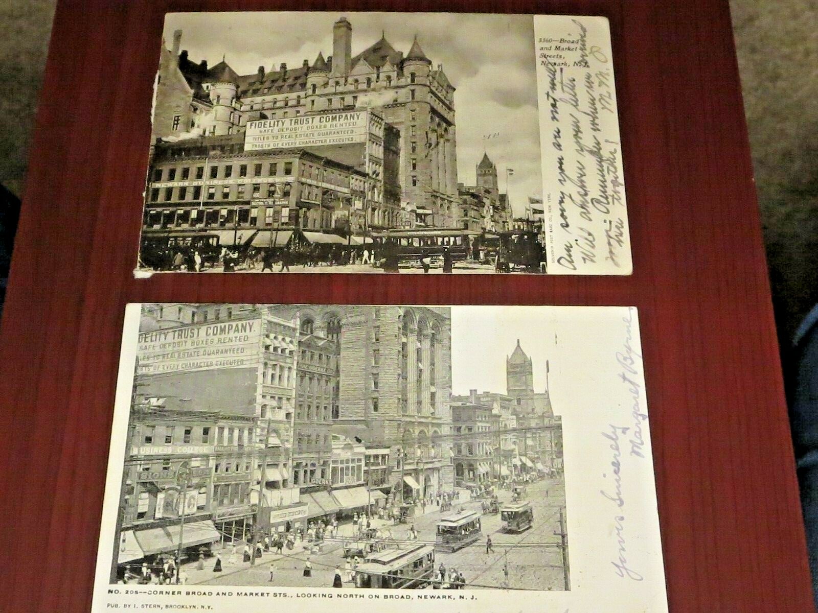 Prudential Insurance Co vintage postcards Newark NJ circa 1905