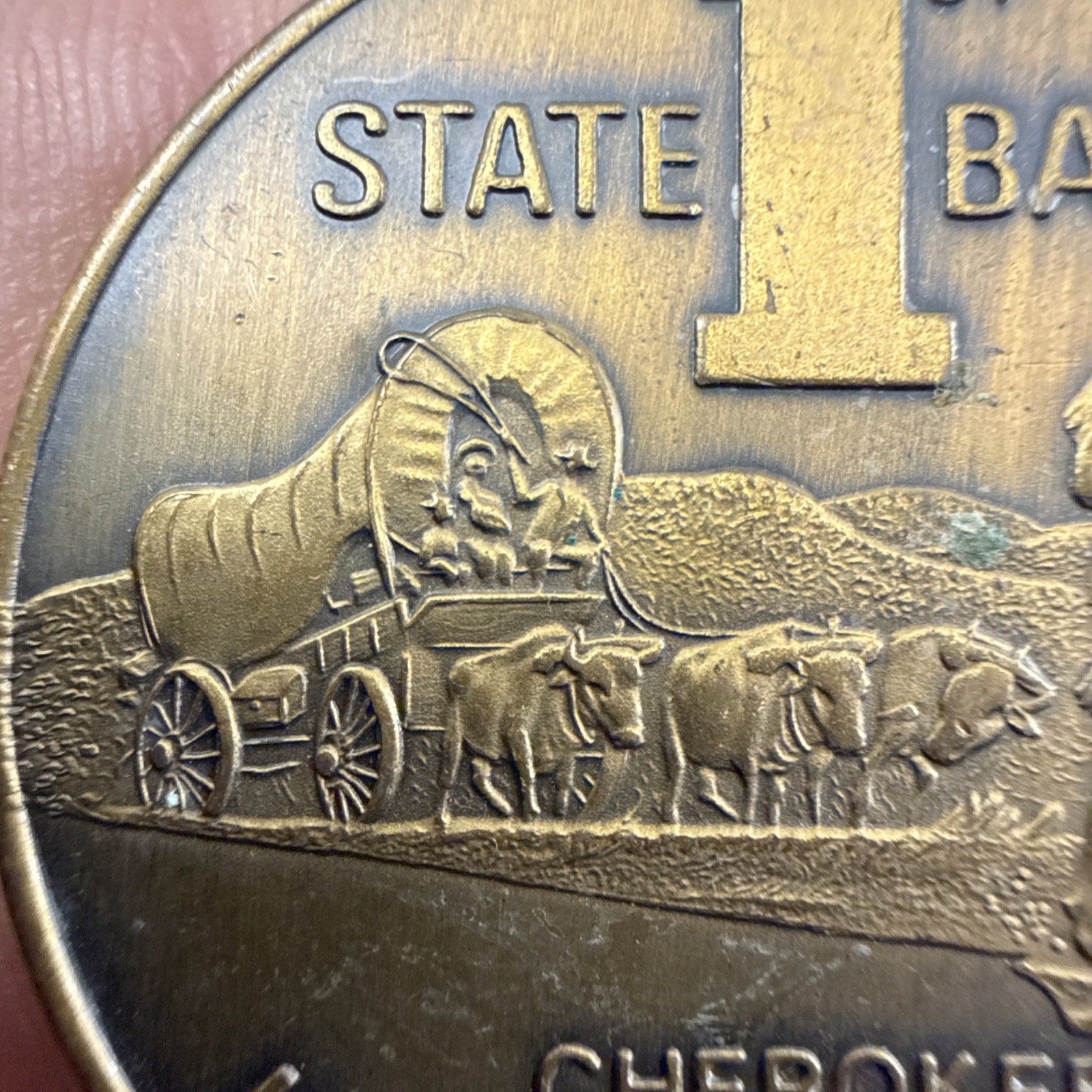 1976 1st State Bank, CHEROKEE STRIP CITY KIOWA, KANSAS Coin/Metal – Liberty Bell