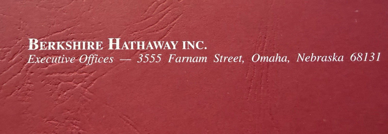 Warren Buffett 2016 Berkshire Hathaway Annual Report Shareholder Letter Book