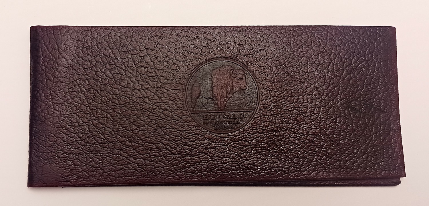 Vintage Buffalo Industrial Bank Checkbook Cover