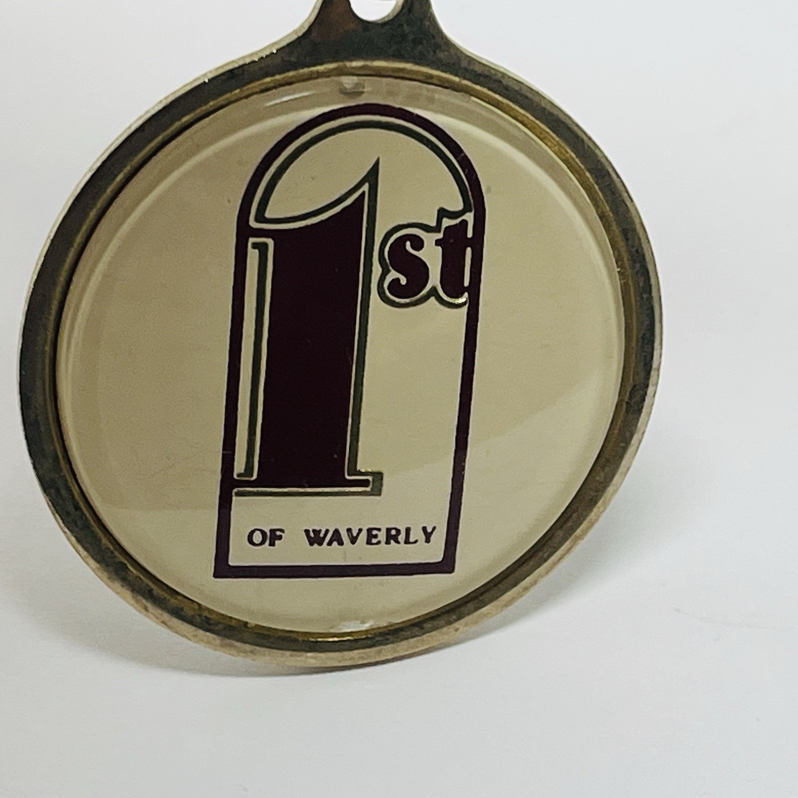 1st First Bank Of Waverly IA Iowa Promotional Advertising Giveaway Keychain