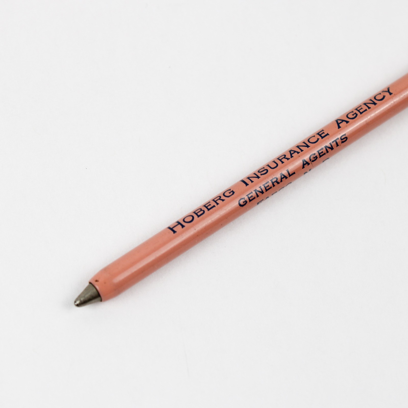 Vintage Mini Keychain Pen Hoberg Insurance Agency Fargo North Dakota