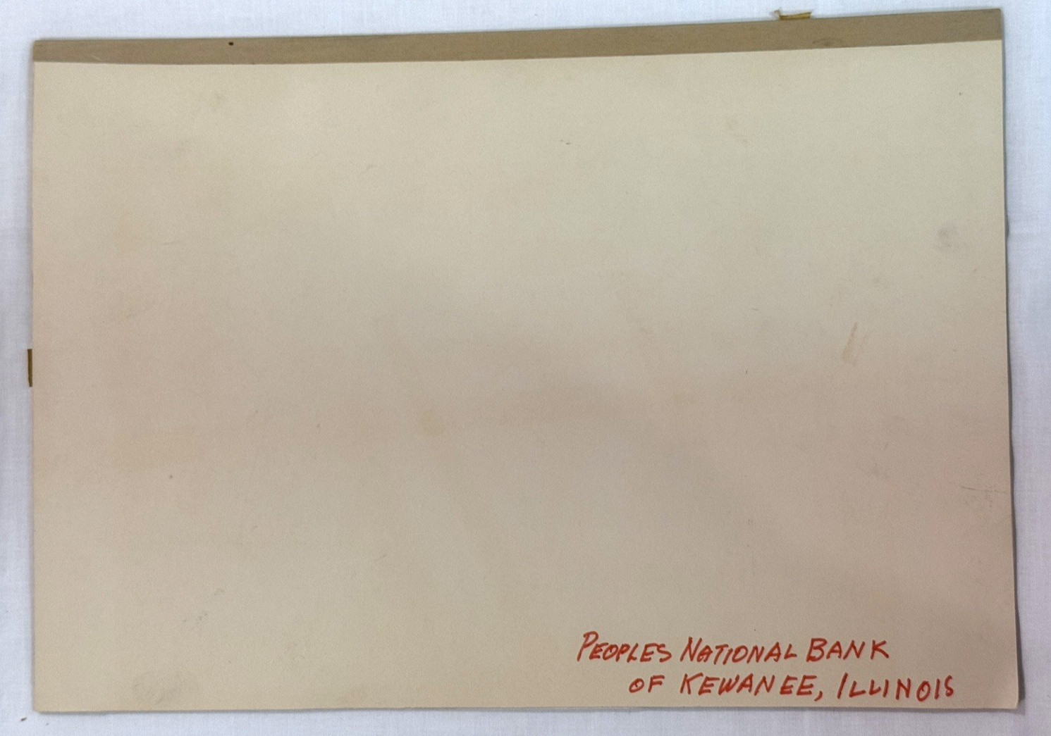 Vintage Peoples National Bank of Kewanee Illinois Building – Printing Co Artwork