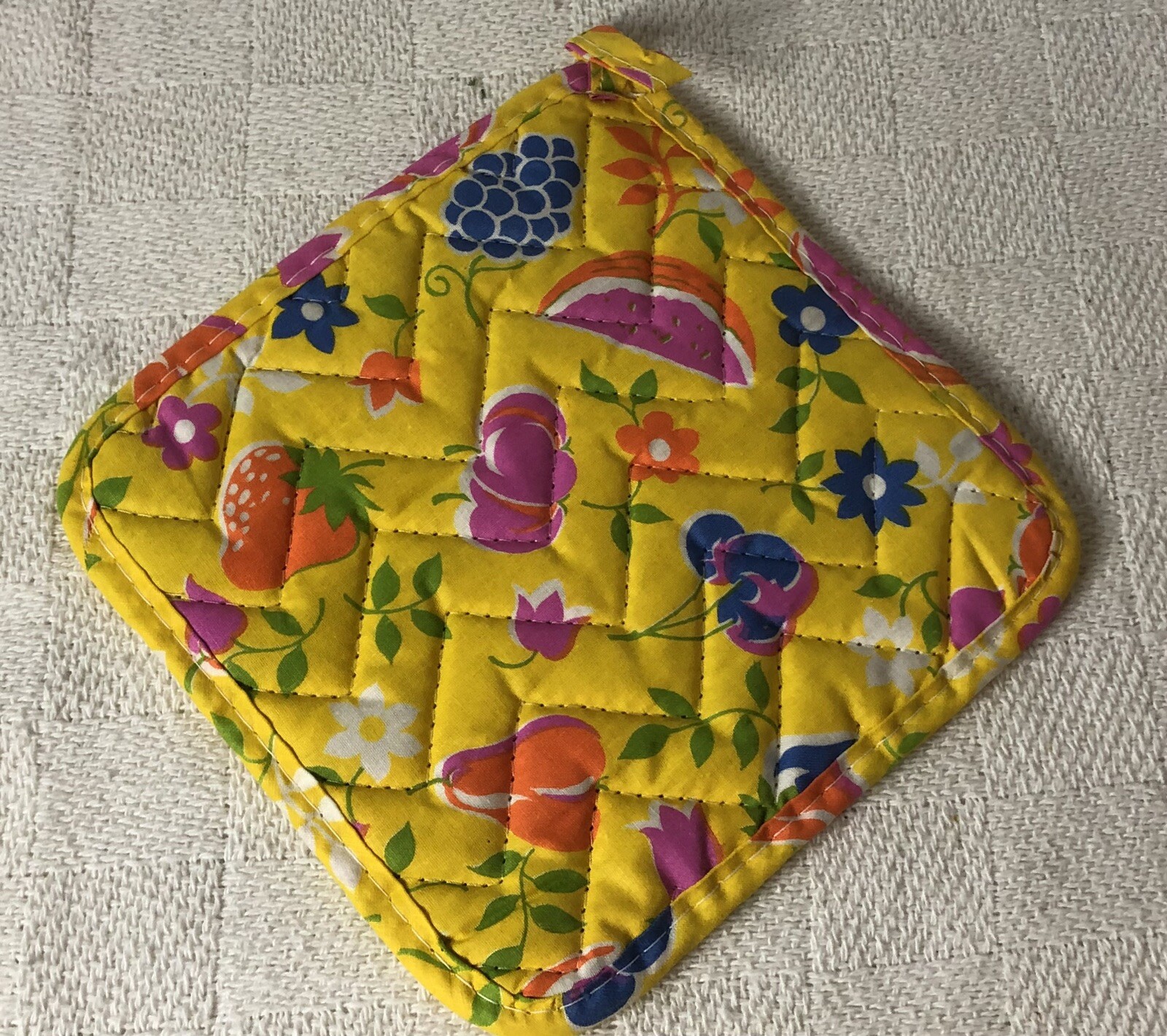 Vintage Retro 1960’s State Savings & Loan Bank Pot Holder Cleveland OH Advertise
