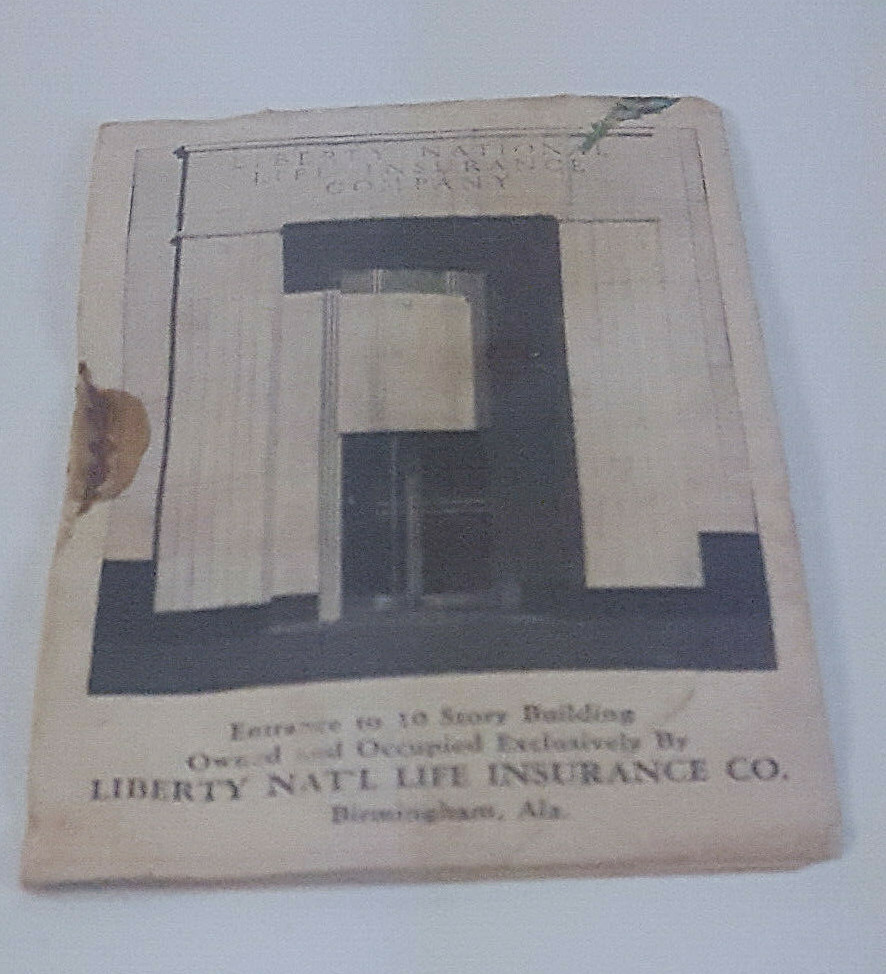 1948 LIBERTY NATIONAL LIFE INSURANCE COMPANY BIRMINGHAM ALA NEEDLE BOOK GIVEAWAY