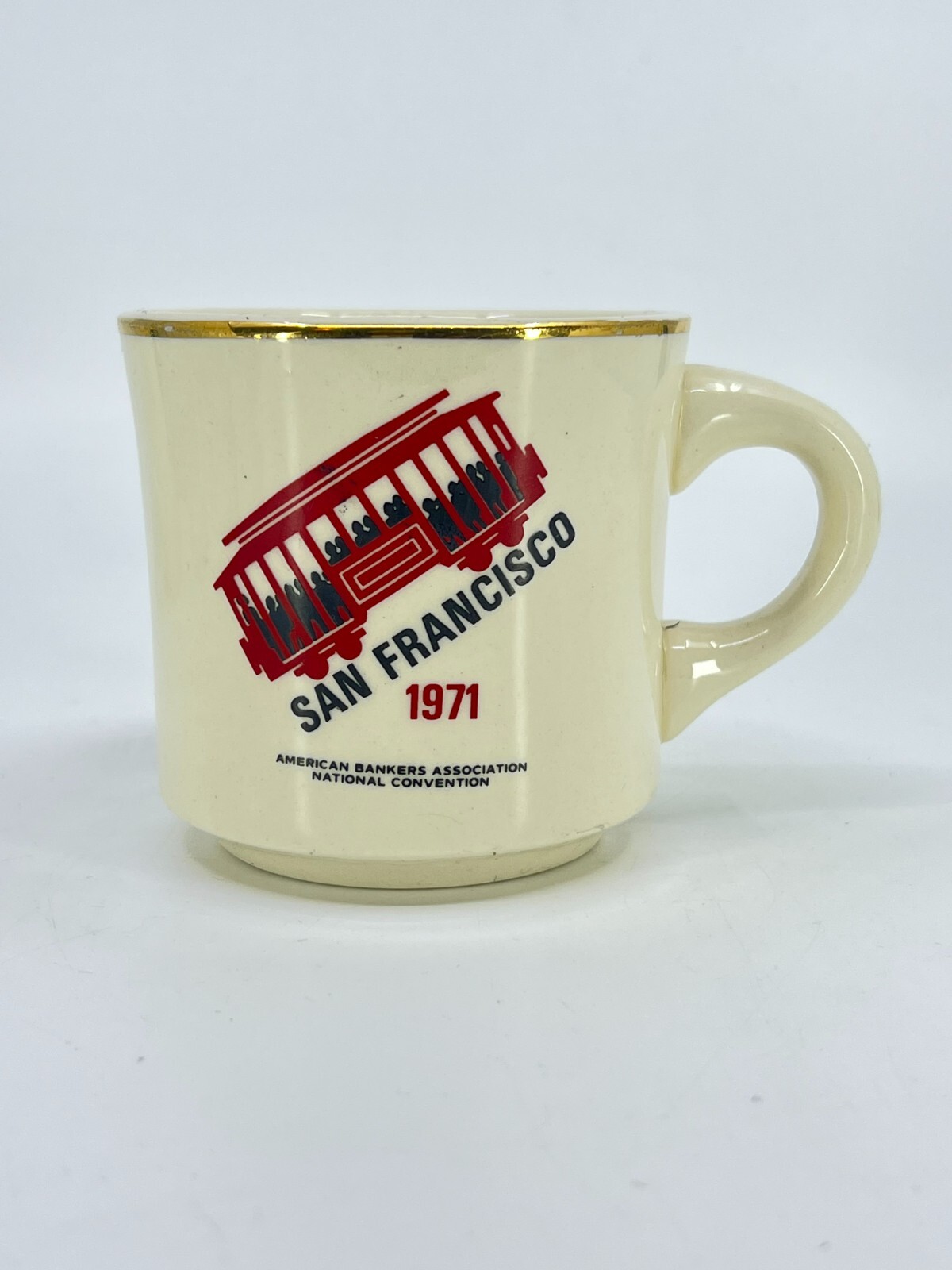 Vintage 1971 American Bankers Assoc Convention San Francisco CA mug Souvenir