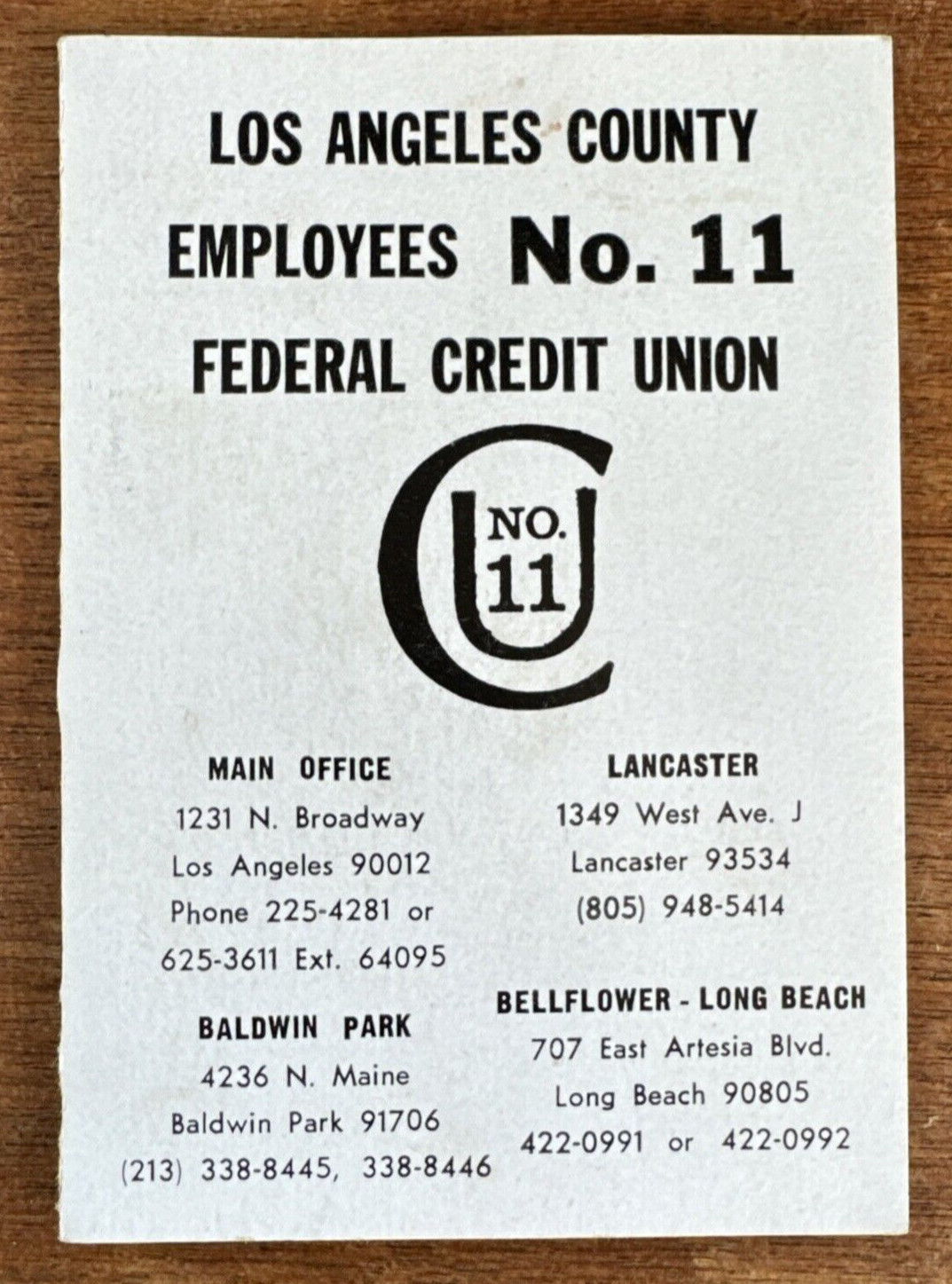 Sewing Kit Los Angeles Freeways County Employees No. 11 Federal Credit Union
