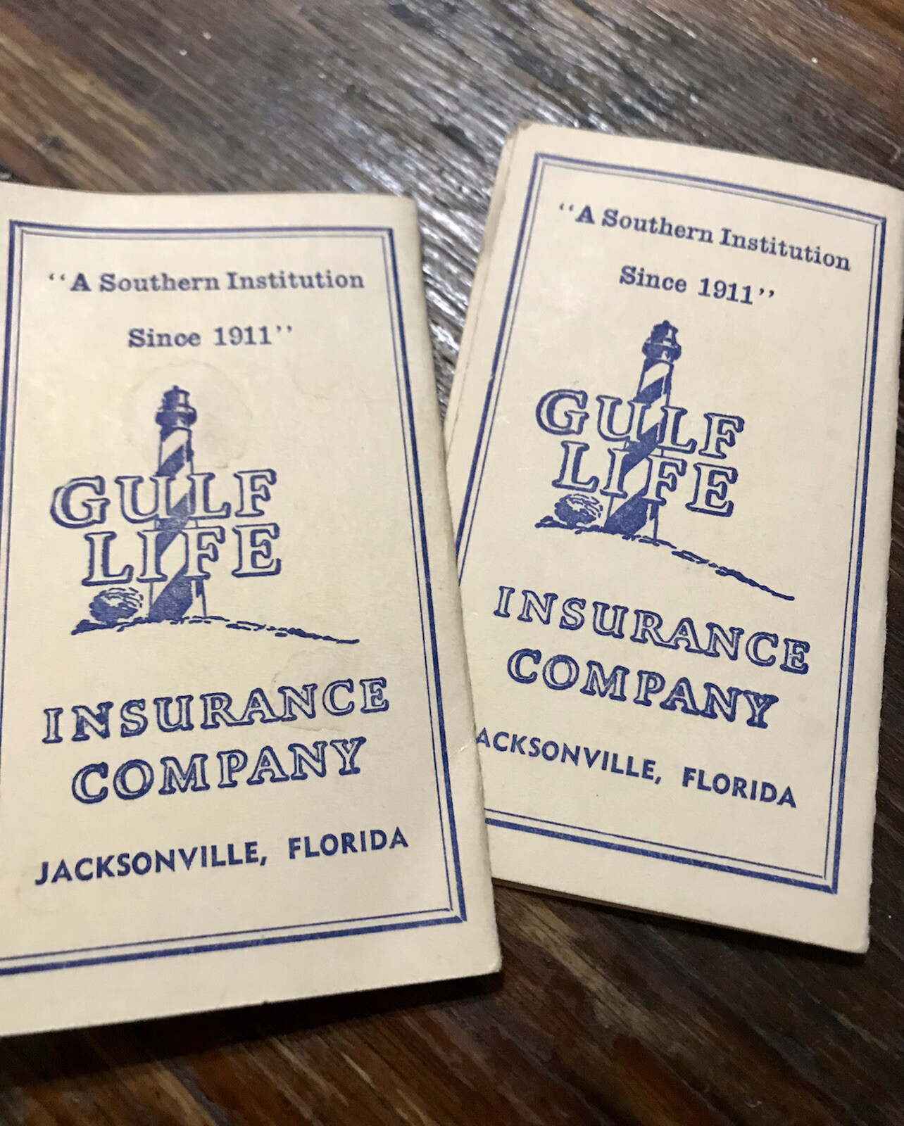 Vintage Gulf Life Insurance Co Jacksonville Fl Sewing Needles Promo Advertisment