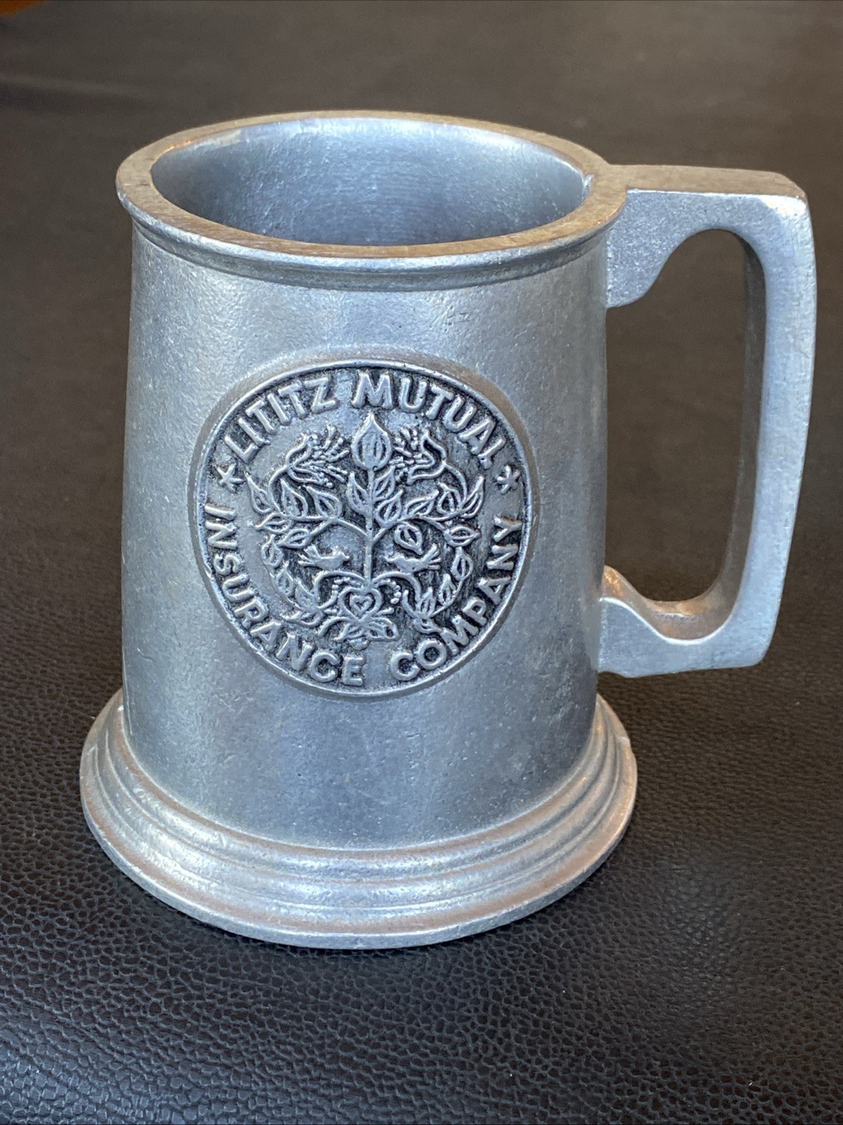Lititz Mutual Insurance Company Pennsylvania Vintage RWP Wilton Pewter Stein Mug