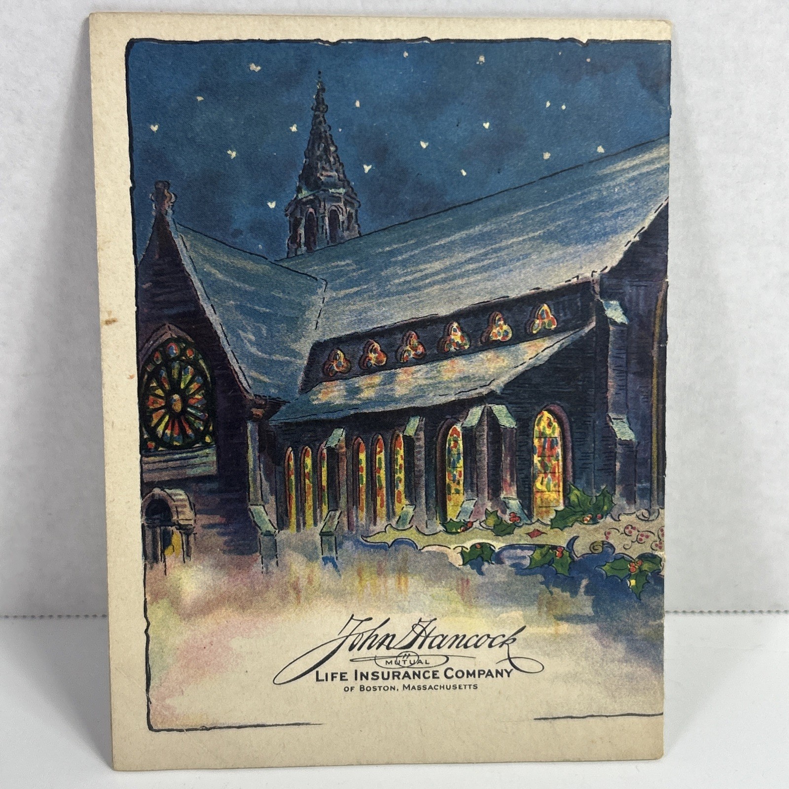 Vintage 1950s Christmas Carols Song Book John Hancock Insurance