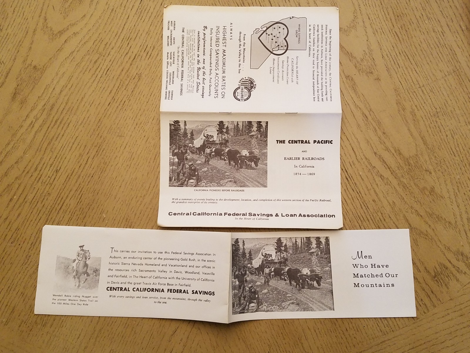 RARE 1970s Saga of the Sierra History Booklets Central CA Federal Savings Bank