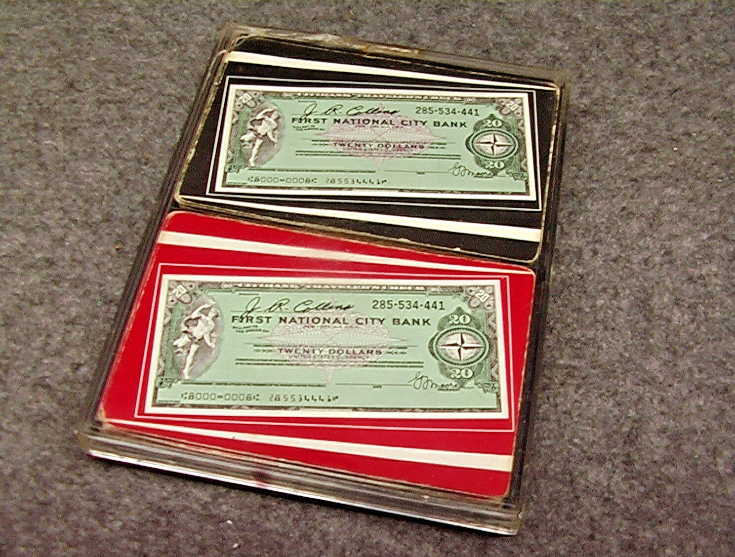 VINTAGE First National Bank CITIBANK Traveler’s Check PLAYING CARDS – FREE Shpg!