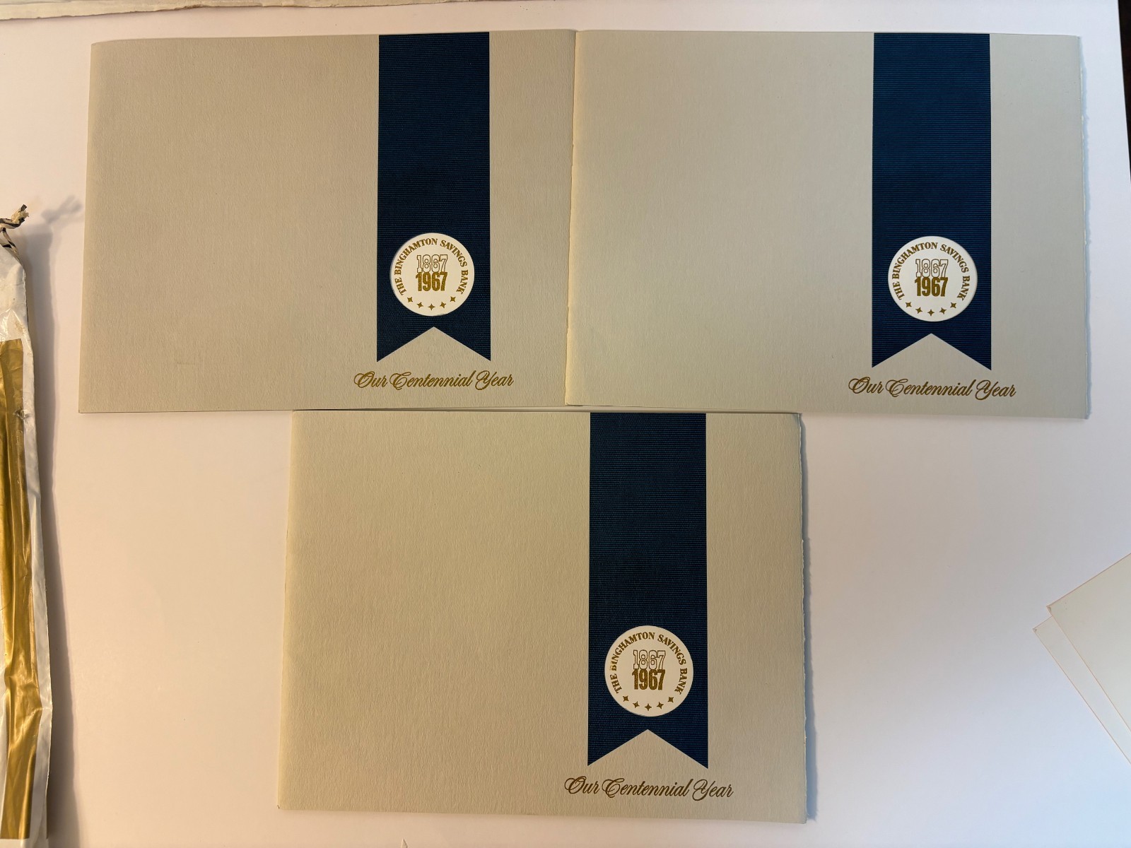 339: 1867-1967 Binghamton Savings Bank Centennial Advertising Items