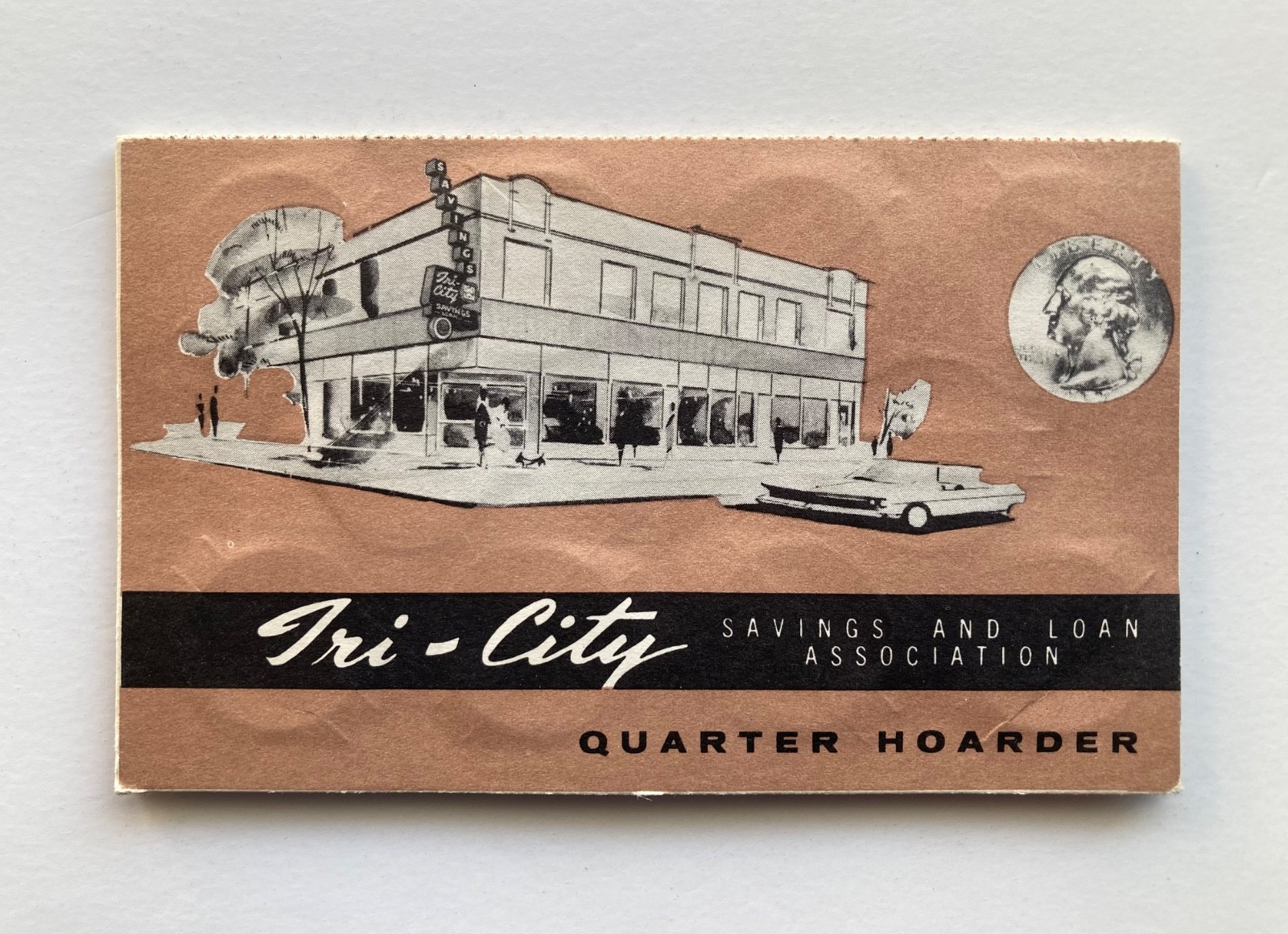 Tri – City Quarter Hoarder Vintage Coin Book Savings and Loan Association