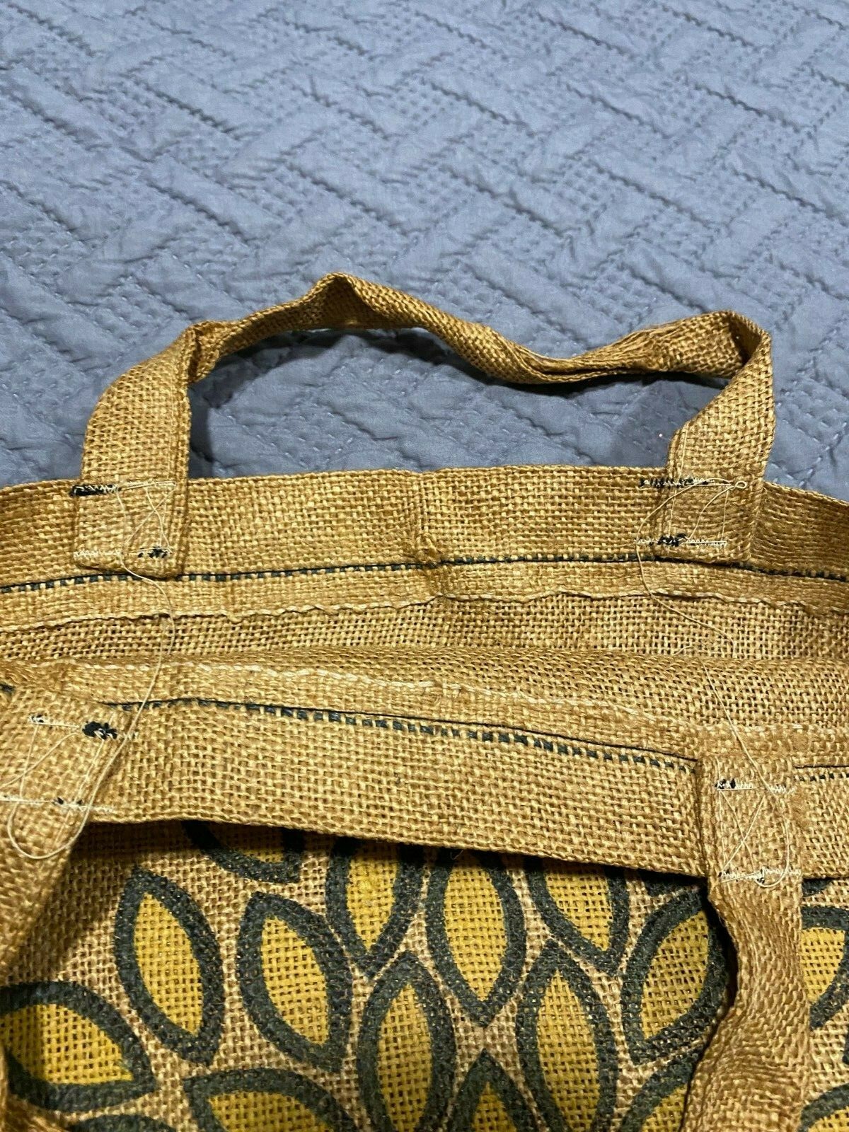 Broadway Savings Bank Promotional Advertising Burlap Shopping Bag New York City