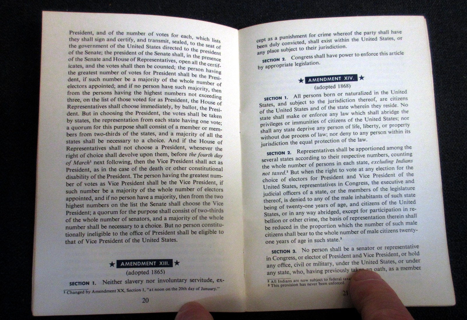 1956 “The Constitution of the United States” from the John Hancock Insurance Co.