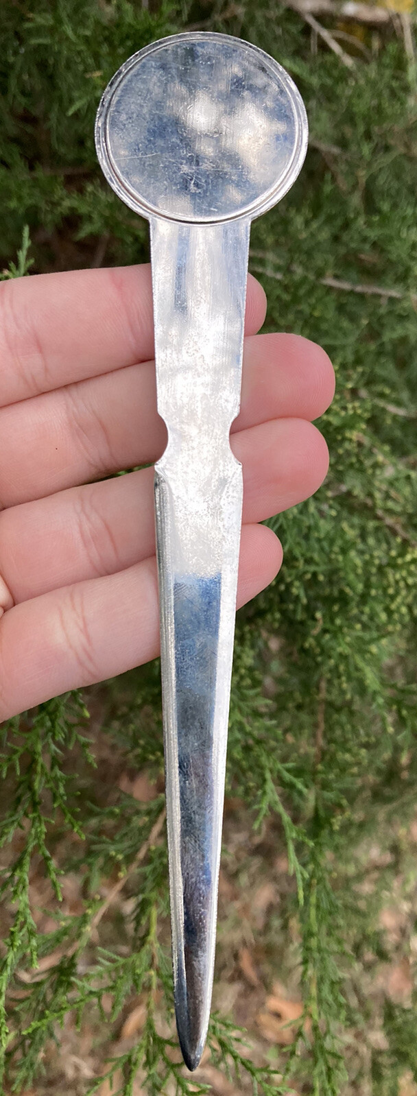 Vintage BANK OF WORTH COUNTY – SYLVESTER, GA Georgia advertising letter opener