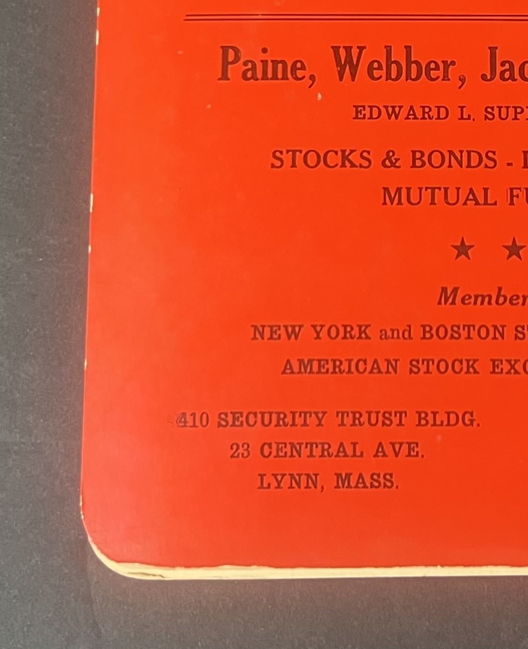 Lynn 5¢ Savings Bank Personal Directory 1961 (Hotel Edison, Sheldon Pharmacy)