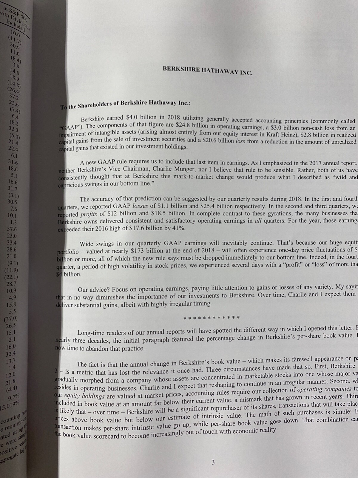 Berkshire Hathaway 2018 Annual Report – Warren Buffett, Charlie Munger
