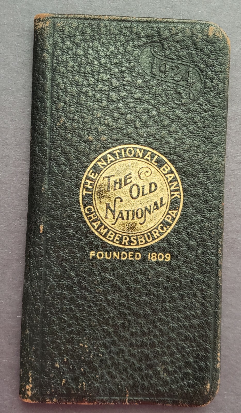 VTG 1924 THE NATIONAL BANK CALENDAR CHAMBERSBURG PENNSYLVANIA THE OLD NATIONAL
