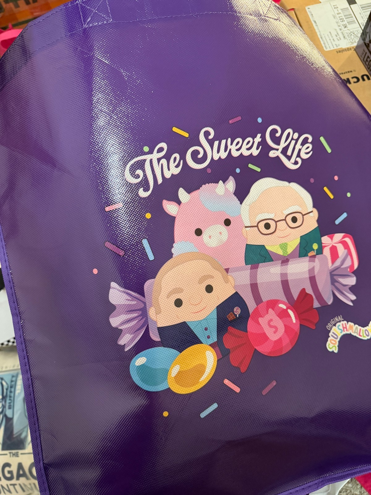2026 BERKSHIRE HATHAWAY TOTE BAG SQUISHMALLOWS 28×30 Inch