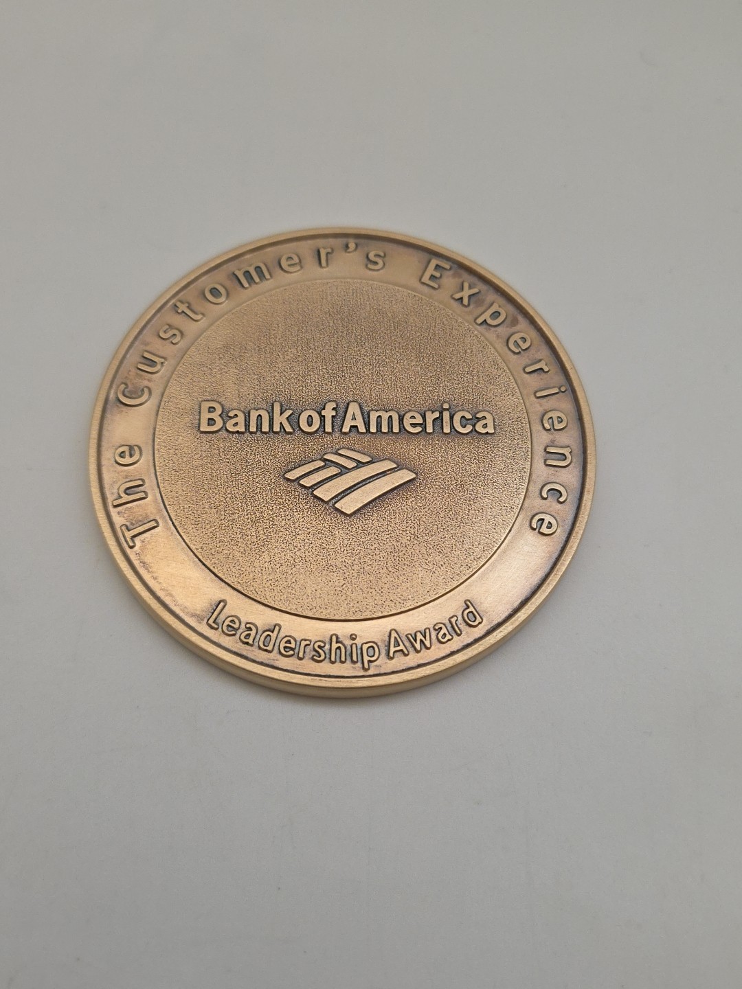 Bank of America Bronze Leadership Award Limited Edition Medallion 3” US MINT