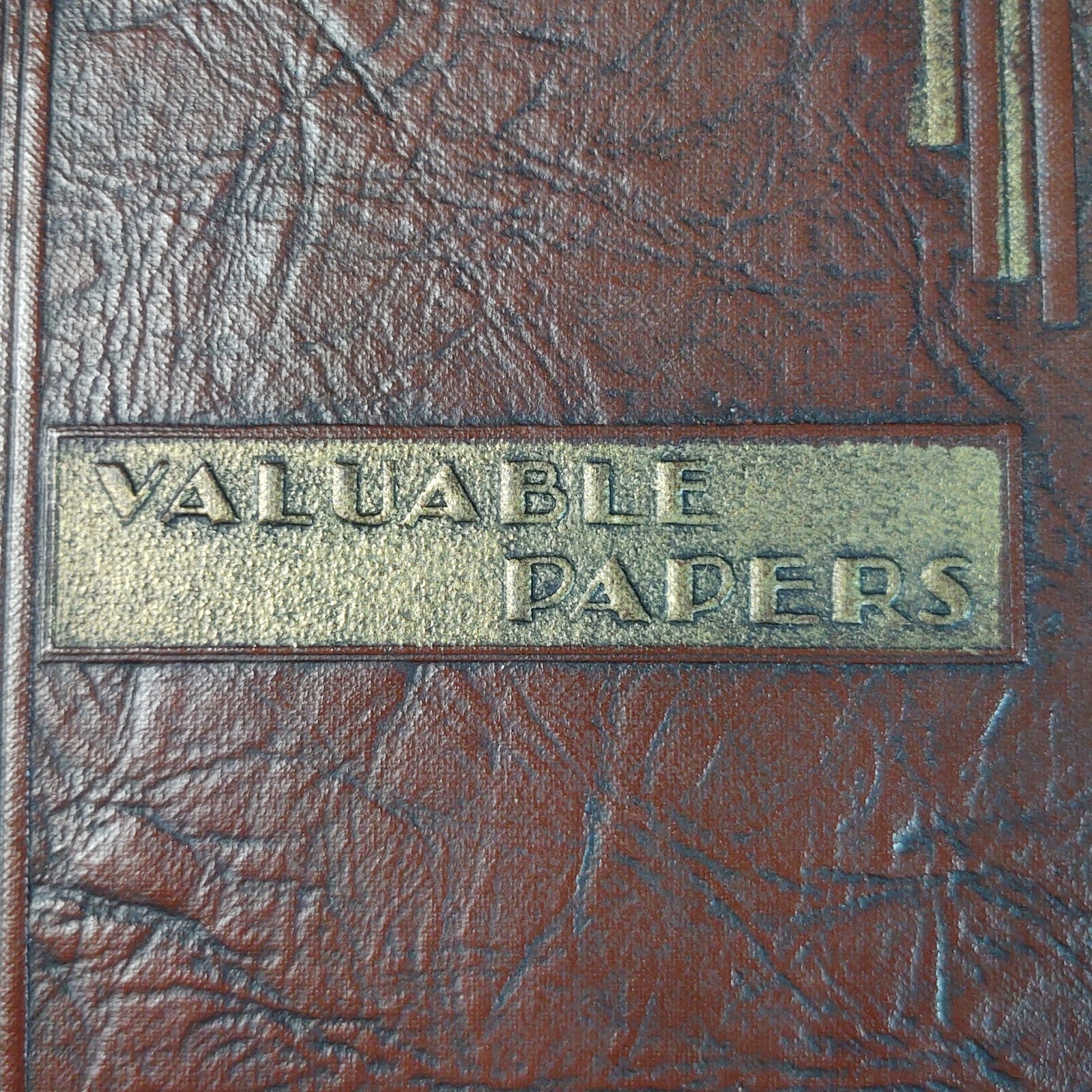 VTG John Hancock Insurance Policy Holder Wallet Valuable Papers Organizer…