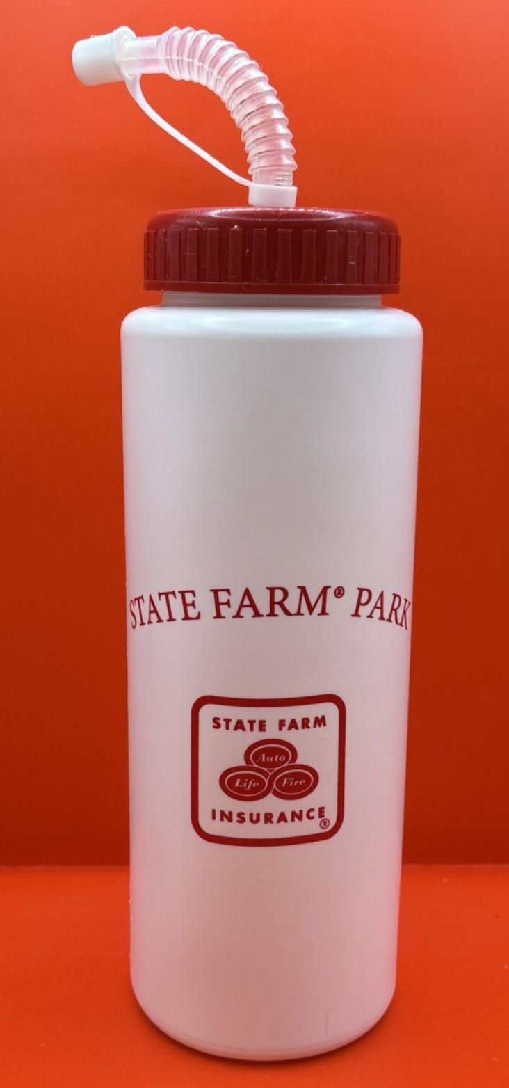 RARE VTG State Farm Park “Good Neighbor Green Neighbor” 9″ Plastic Water Bottle
