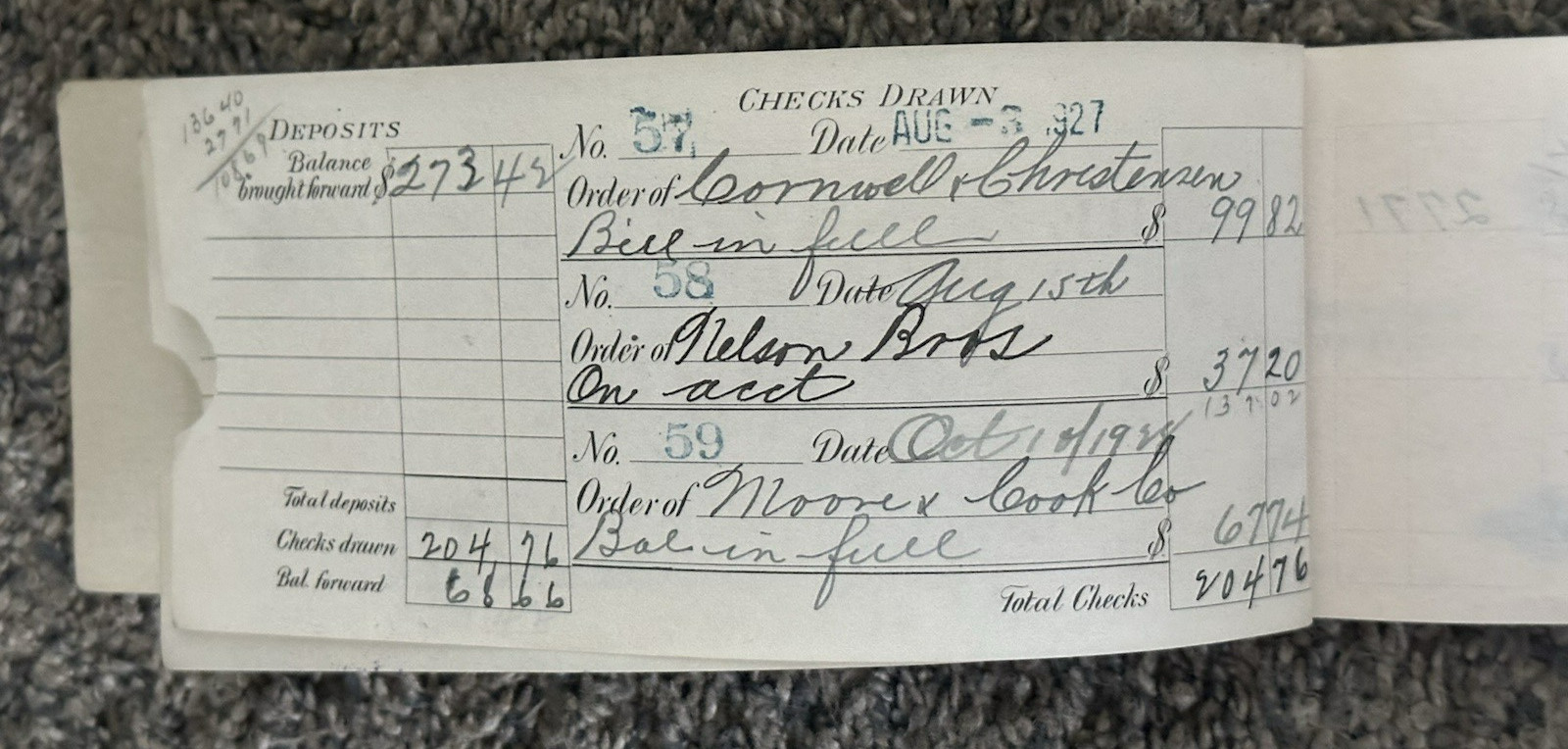 BANK OF EUREKA Ca 1920’s 1930’s 1940’s HUMBOLT COUNTY Signed CASHED Check 1889