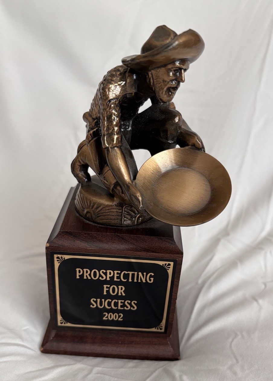 State Farm Insurance Agent Award Statue Prospecting Success Bronze California