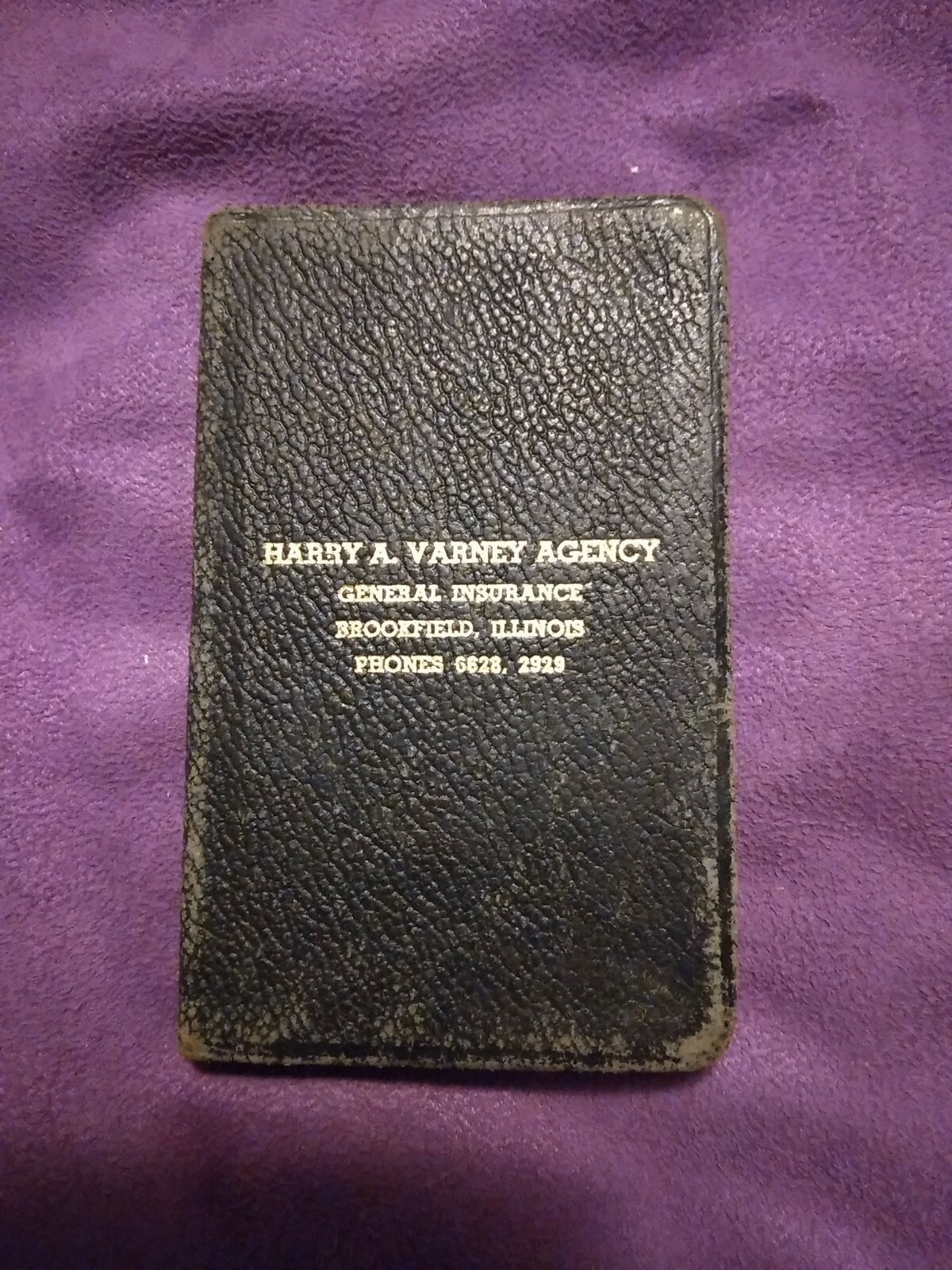 VARNEY Agency Vintage 1946 AETNA INSURANCE CO. Brookfield IL VTG Day Planner C1