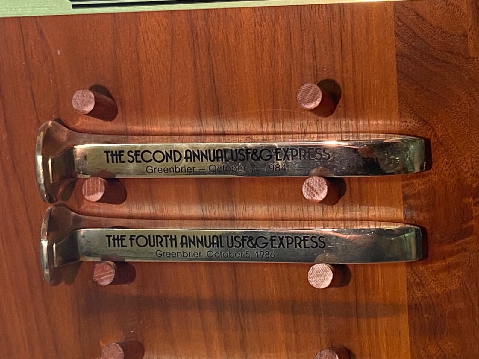 USF&G UNITED STATES FIDELITY AND GUARANTY CO. EXPRESS GREENBRIER RAILROAD SPIKES
