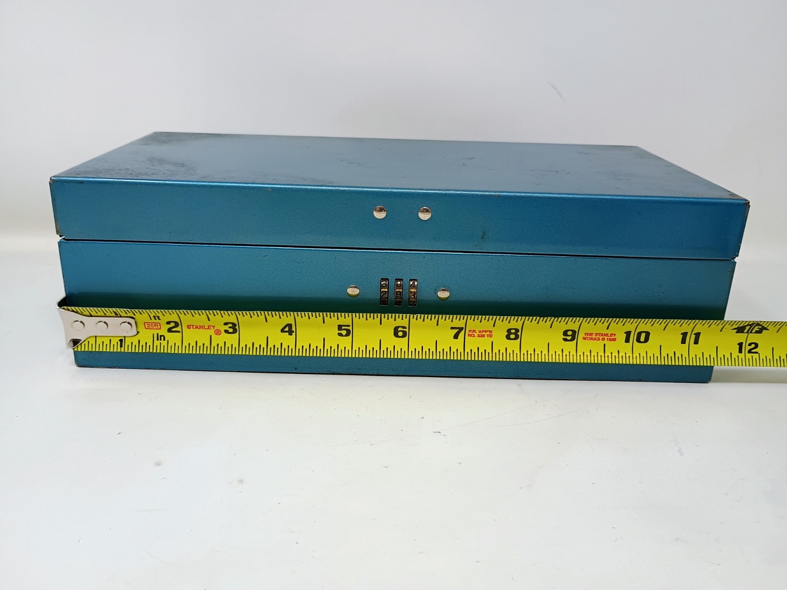 Vtg Metal Combination Lock Box Provident Mutual Life Insurance Philadelphia