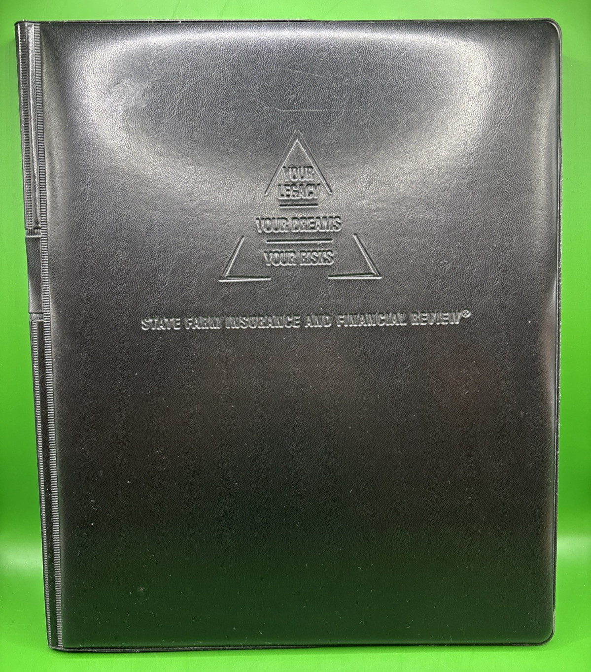 State Farm Insurance and Financial Review Black Faux Leather 12″ x 10″ Padfolio