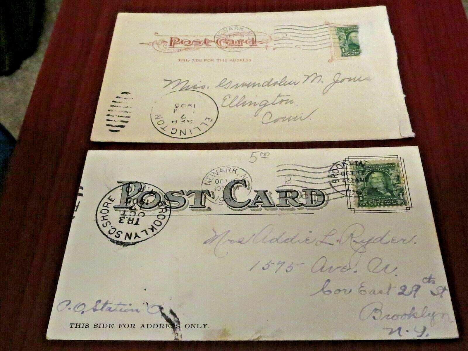 Prudential Insurance Co vintage postcards Newark NJ circa 1905