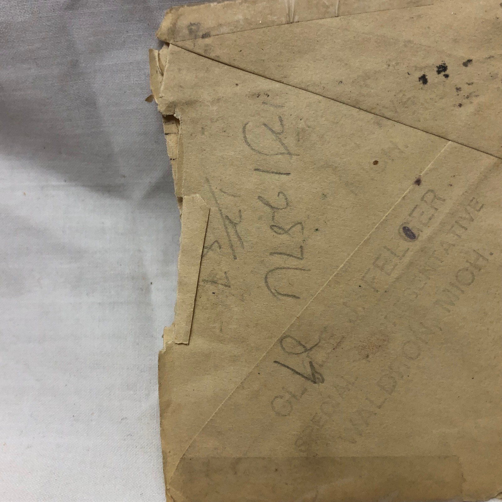 Vintage 1916 Lincoln National Life Insurance Co Envelope ONLY Fort Wayne Indiana