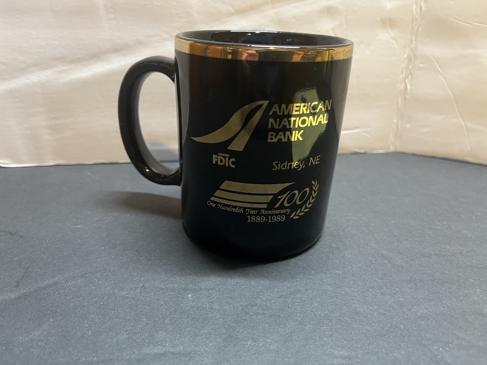 American National Bank Sidney Nebraska 100Th Anniversary 1889/1989 Coffee Mug