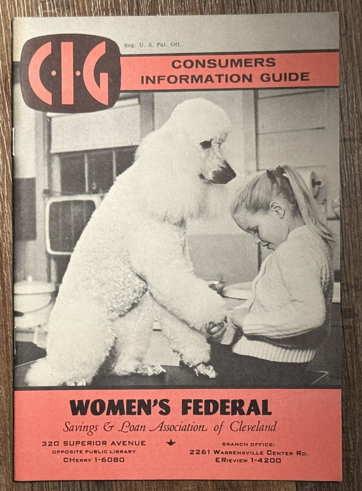 1961 Consumers Information Guide Women’s Federal Savings & Loan Cleveland, OH