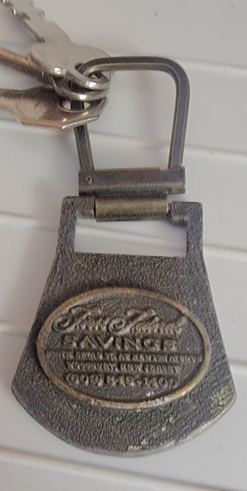 VINTAGE First Federal Savings, Woodbury,N.Y Key Chain And Keys Made Bu “Hit” Co