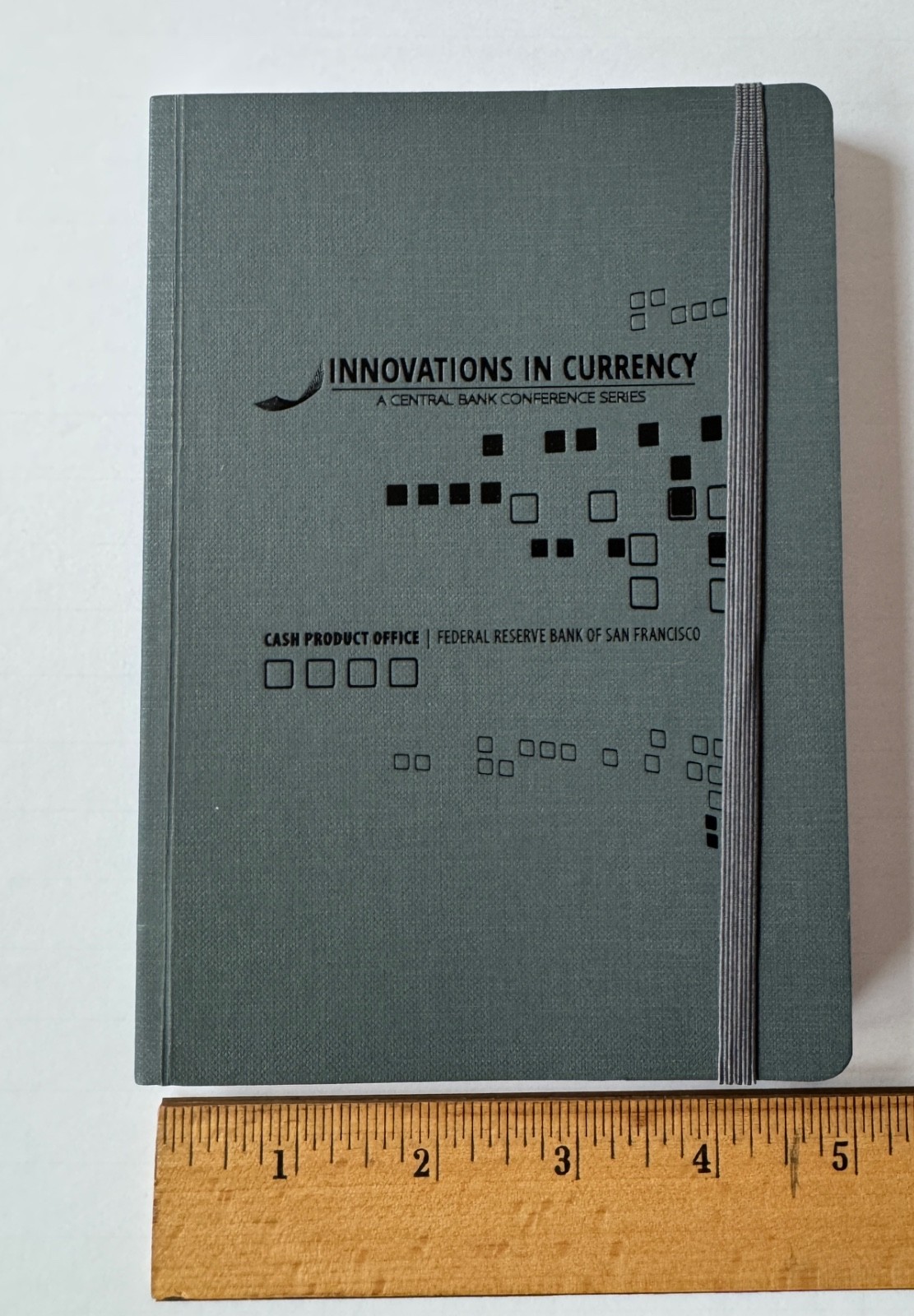 Rare Lined Gray Notebook FRB San Francisco Decoding Digital Currency Conference