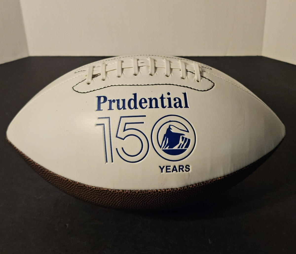 Prudential Insurance 150 Year Anniversary Collector Football Blue, White & Brown