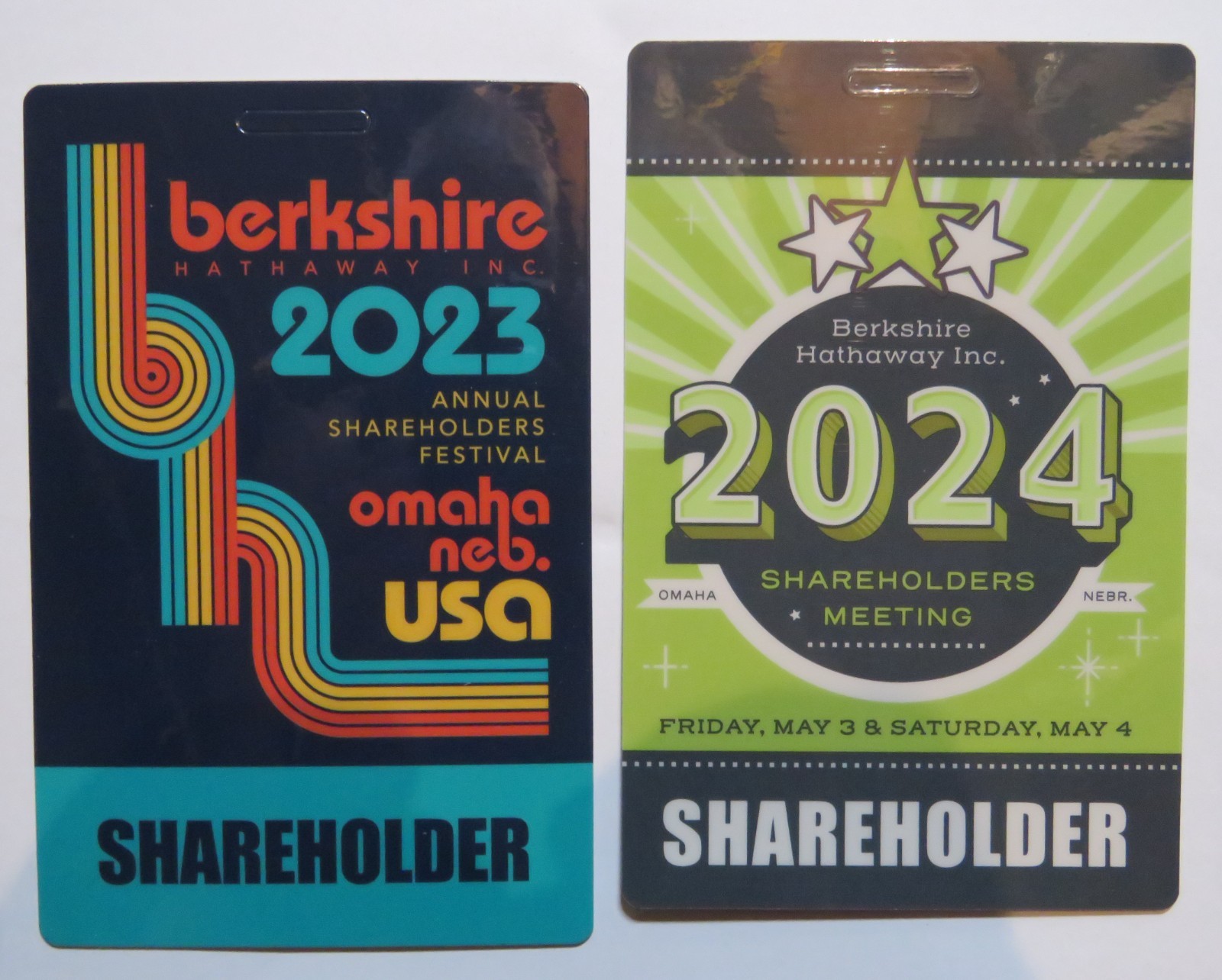 Berkshire Hathaway Warren Buffett Shareholder Meeting Passes Credential Lanyards
